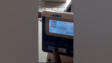 Juki LK-1900s Level 3, programme, How to remove Error code -908 Juki Bartack machine #sewingmachine