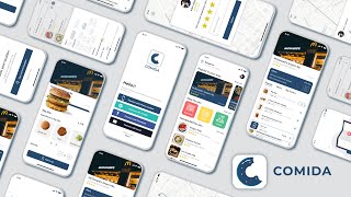 Making of COMIDA: A concept Food Delivery Application screenshot 2