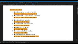 French 41 Reported Speech & Indirect Questions French 41 Reported Speech & Indirect Questions
