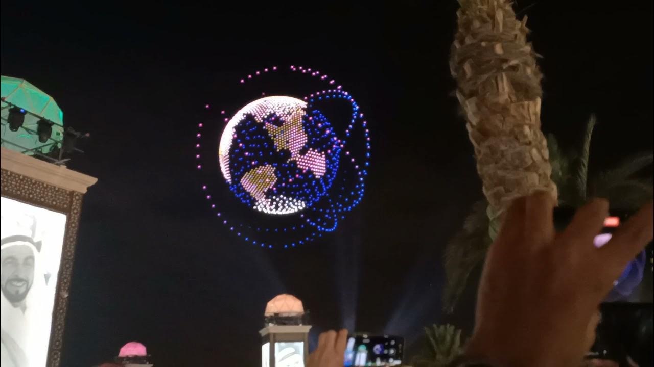 Happy new year Drone show Fireworks 🎇 YouTube