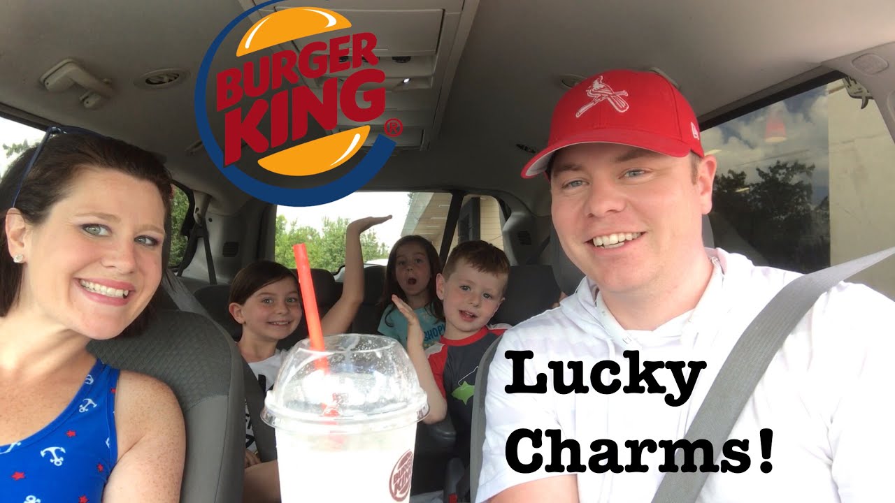 BURGER KING LUCKY CHARMS SHAKE REVIEW THE SHOWSTOPPER SHOWS YouTube
