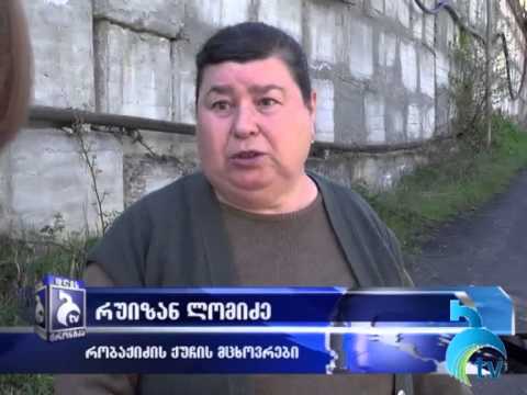 ახალ უბანში რამდენიმე ოჯახი სანიაღვრე არხის და საყრდენი კედლების რეაბილიტაციას ითხოვს