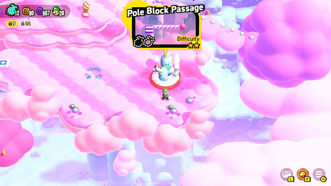 SUPER MARIO BROS. WONDER 2-4 Pole Block Passage (Purple Coins, Wonder Seeds, & Flagpole) World 2