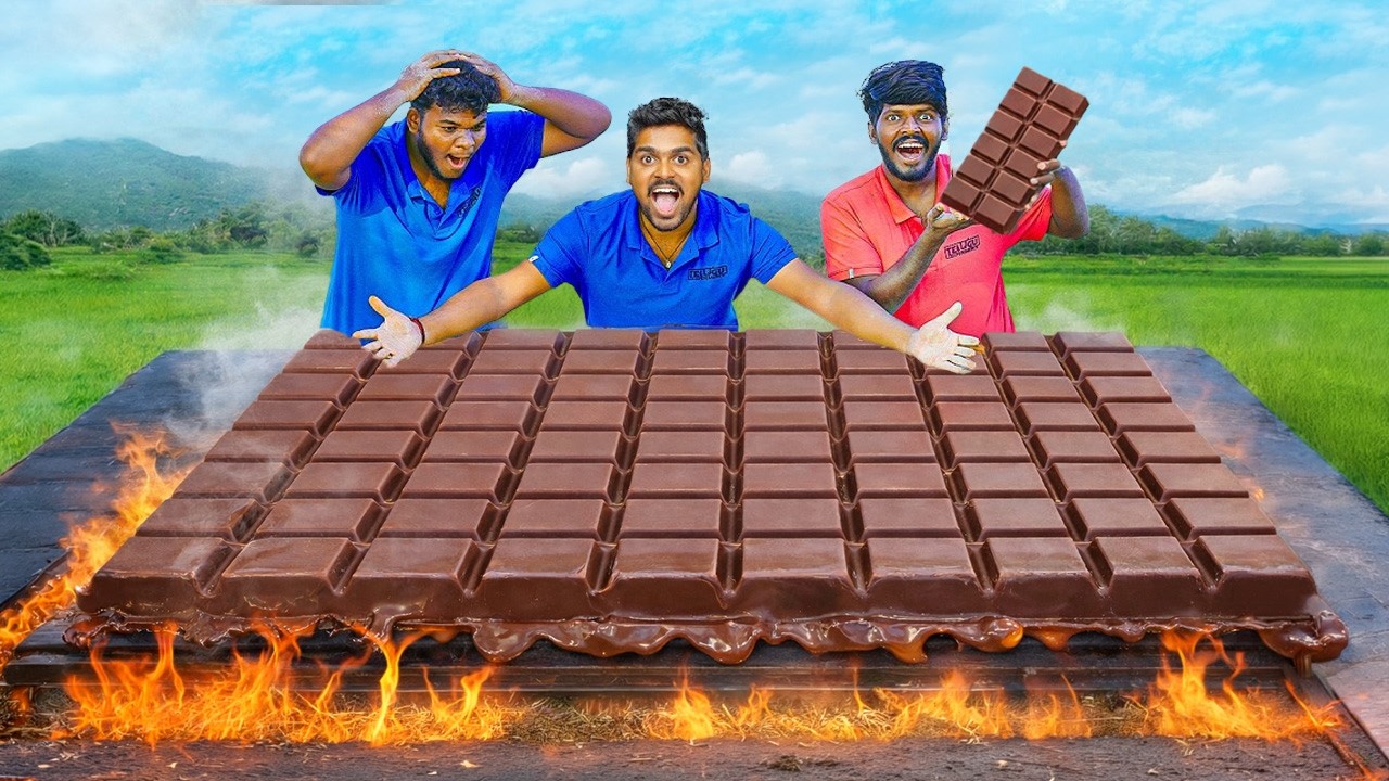 I Made The World's Largest Chocolate Bar 🔥🔥 Telugu Experiments