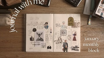 Journal With Me : 2022 January Monthly Block | thinking of you x mr. eggplants