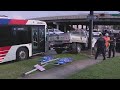 Robbery suspect crashes into Houston METRO bus