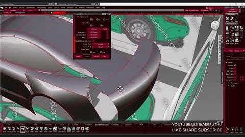 Mercedes Benz AMG GT R 2016 - Autodesk Alias Autostudio - Part 4 - NURBS Modeling - Car Modeling
