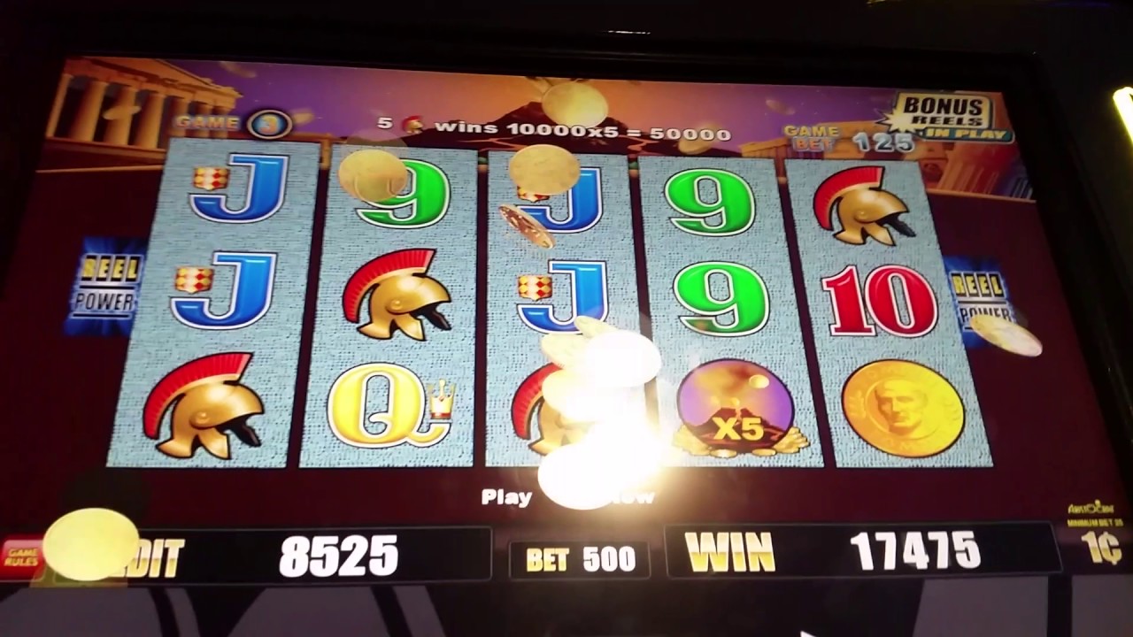 samuel demetrius hill Pompeii slot machine helmet hit x5 not bad