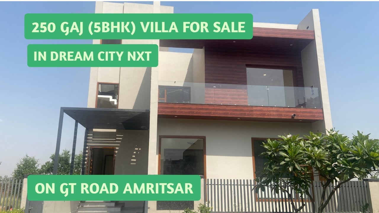 250 Gaj villa ( 5BHK ) in Dream City NXT GT Road Amritsar | Properties in Amritsar