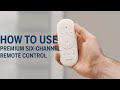 How to Use LEVOLOR Premium 6-Channel Remote Control