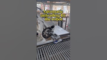 Automatic unloading by the manipulator of the opening machine #manipulator #opening machine