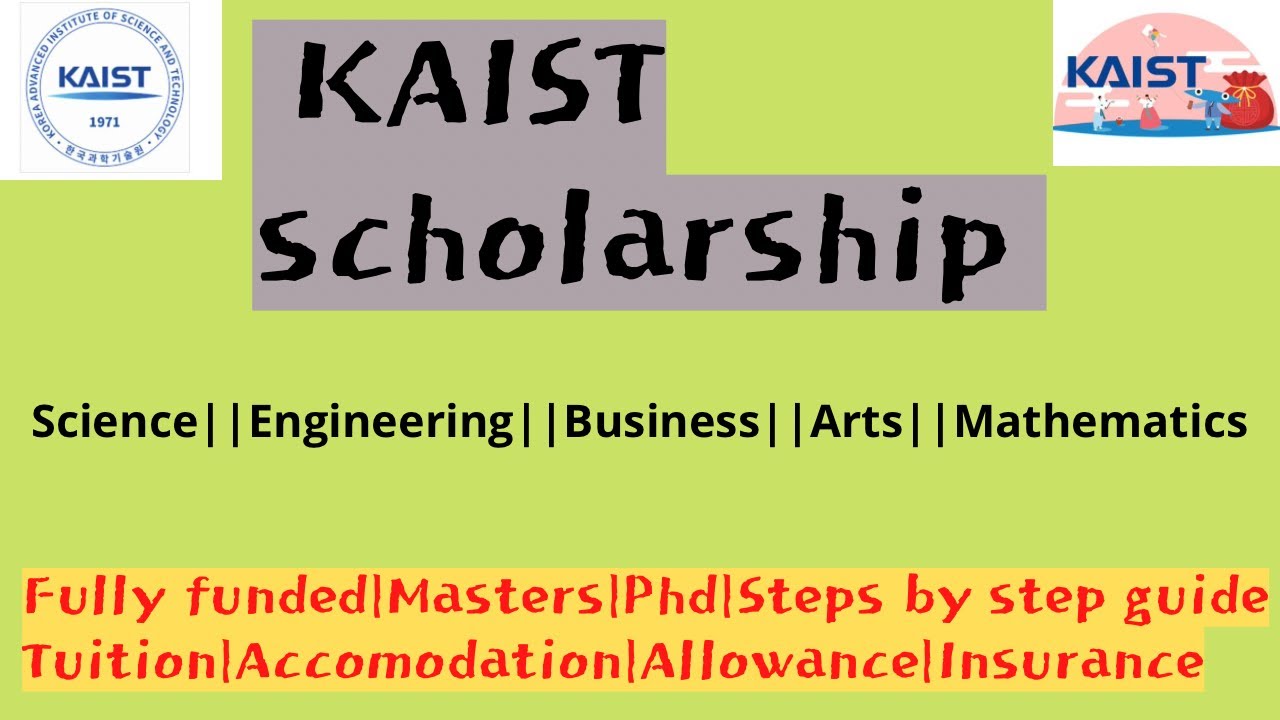 kaist phd scholarship 2022