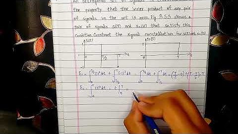 Principal of Communication System | Chapter#05 | Problem#5.5 | Signal Space | John G. Poaker