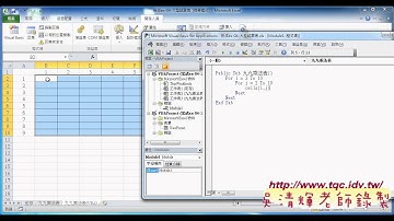 09 如何撰寫九九乘法表VBA程式