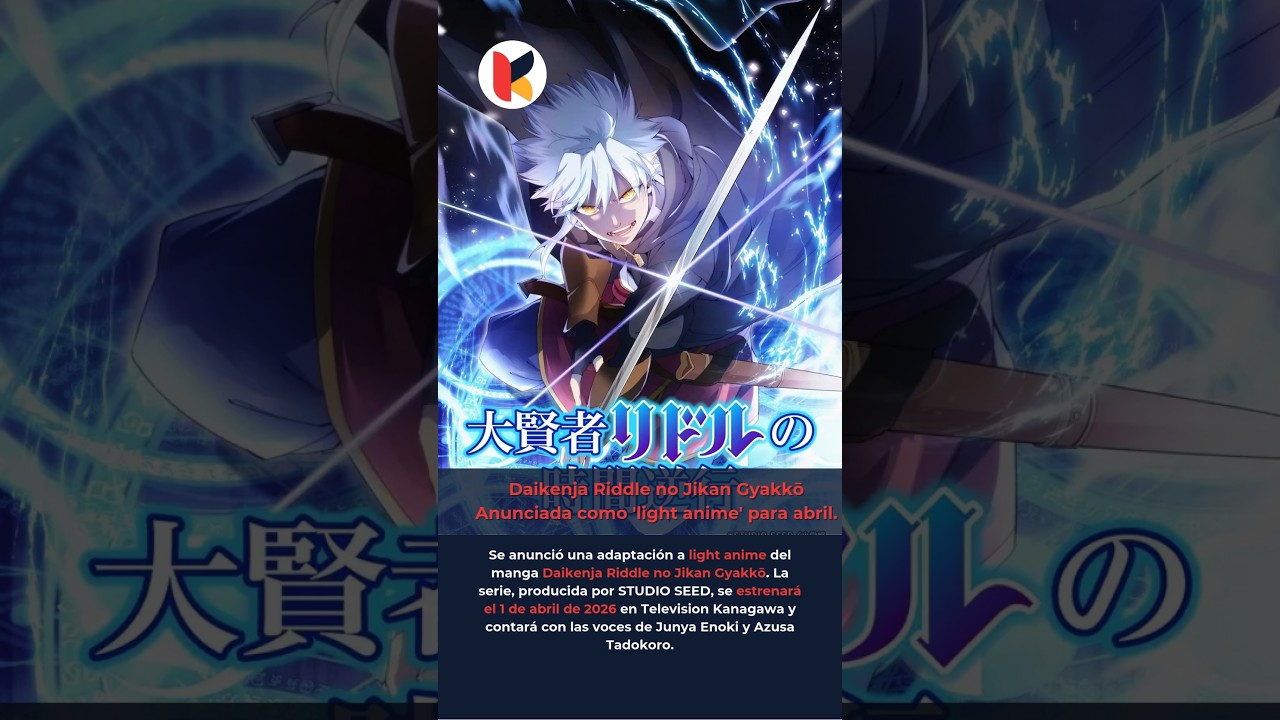 Se anunció una adaptacion de Daikenja Riddle no Jikan Gyakkō,  se estrenará el 1 de abril de 2026.