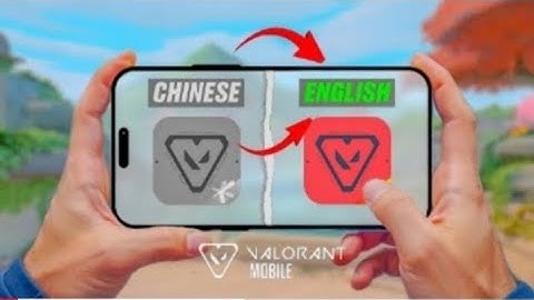 How to change valorant mobile language $