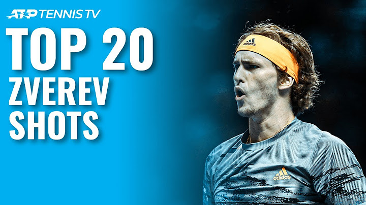 Alexander Zverev's Top 20 Best ATP Tennis Shots