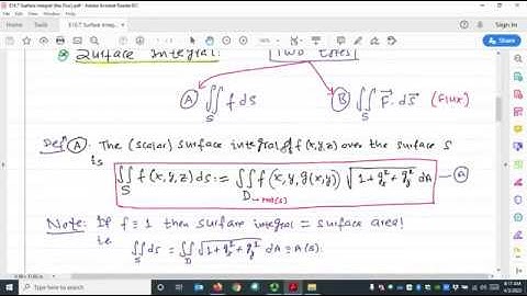 $16.7: Surface Integrals | Calculus 3 Lecture – Dr. Dahal