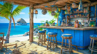 Summer Seaside Jazz?Tropical Coffee Shop and Relaxing Bossa Nova Music, Sea Wave Sounds