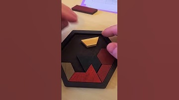 US $3.40 Geometric Shape Tangram Board Wood Puzzle Game for Adults Hexagonal IQ Brain Teaser Puzzles