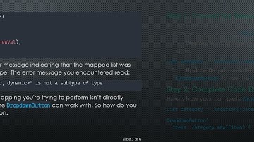 Creating a Dropdown Button with a List of Maps in Flutter