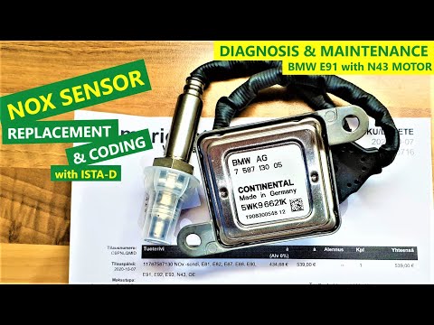 NOX SYSTEM diagnosis - NOX SENSOR replacement and coding - BMW E91 engine N43