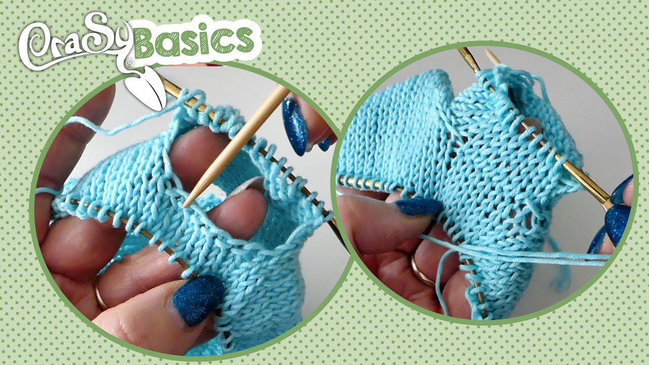 Ärmelmaschen bei Top Down Pullovern abteilen und aufnehmen