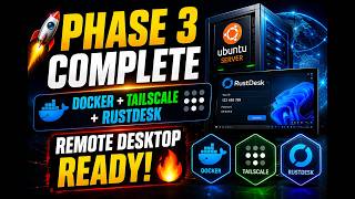 ⚡ Self-Hosted Remote Access Server | Ubuntu Server + Docker + Tailscale + RustDesk Setup