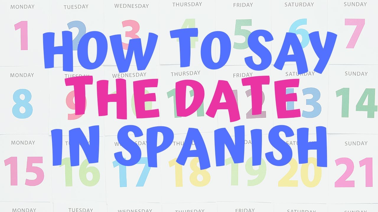 How to say Tuesday in Spanish - Vidéo Dailymotion