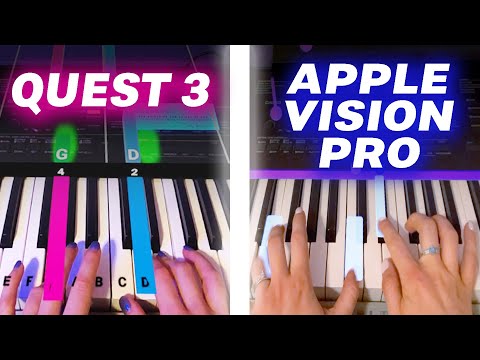 VR Piano App on Apple Vision Pro vs Quest 3 - HUGE Difference!