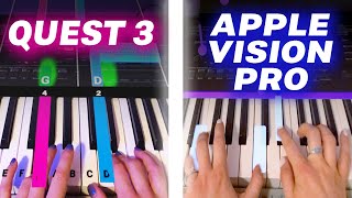 VR Piano App on Apple Vision Pro vs Quest 3 - HUGE Difference! screenshot 2