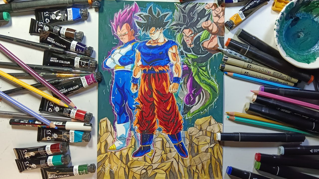 The Insane Artwork of Goku, Vegeta, and Broly