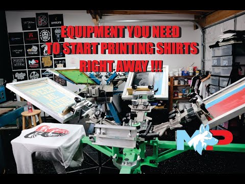 EQUIPMENT YOU NEED TO START SCREEN PRINTING | RIGHT