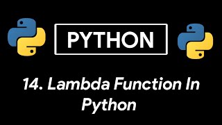 Lambda Function in Python | Anonymous function | Python |Tutorial 14