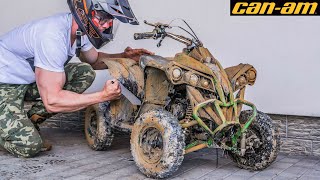 2-Stroke CAN-AM 49cc - Restoration Abandoned - Small ATV on REAPER WHEELS