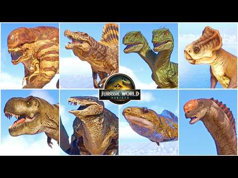 Jurassic World REBIRTH - Featuring all 21 Dinosaurs and Reptiles | Jurassic World Evolution 2 thumbnail