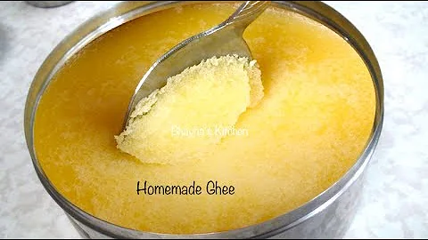 How to make Ghee (Clarified Butter) Video Recipe b...