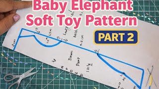 Baby Elephant Soft toy -pattern making (Part-2) screenshot 1