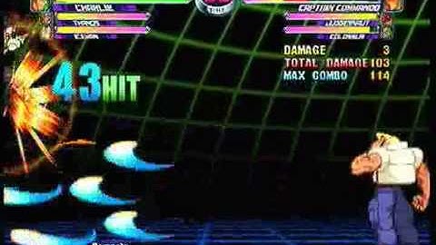 MvC2: Double Sonic Break/Arctic Attack combo (Charlie/Iceman)