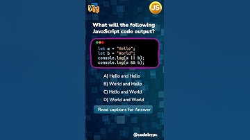 JavaScript Interview Questions || or and and operator in JavaScript   #shorts #javascript