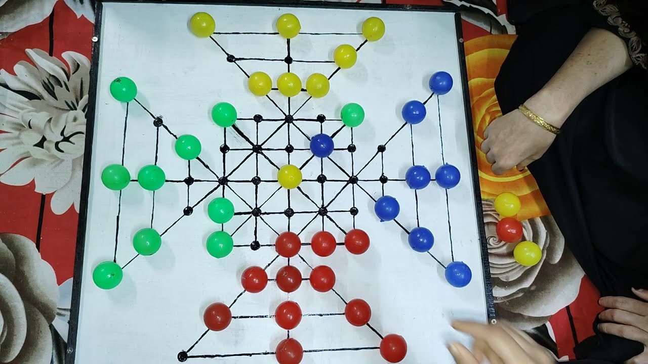 Classic Board Games (Bead 12) - Blue Vs Yellow Vs Green Vs Red #GAME10