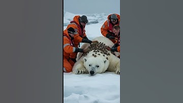 🐻‍❄️🪱 Millions of Giant Snails Removed! Watch the Emotional Rescue of a Helpless Polar Bear 🥹✨
