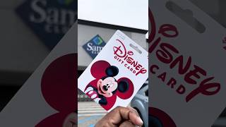 Disney prep = purchasing gift cards from​⁠ @samsclub ! #samsclub #disneygiftcard #disneydiscounts