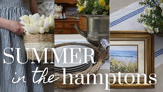 a summer dining room reset (and bringing the Hamptons to Texas) || Decorate with Me