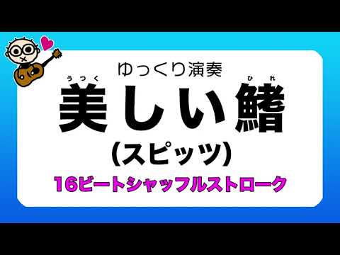 あわせてゆっくり弾いてみよう「美しい鰭」スピッツ 初心者のためのギター講座(なつばやし)