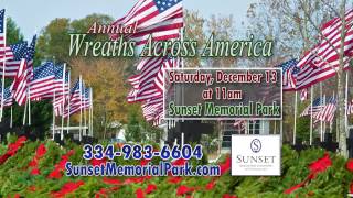Sunset Memorial Wreaths Across America 2014