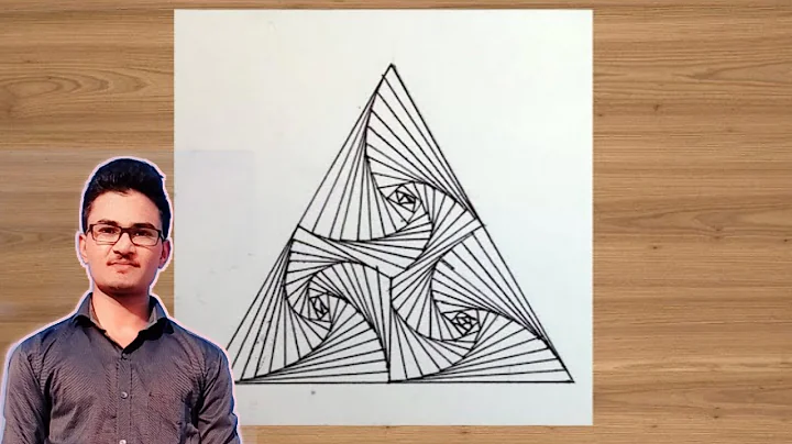 How to draw Triangle Spiral || Tutorial || Geometrical drawing || Geometric pattern || 5 ||