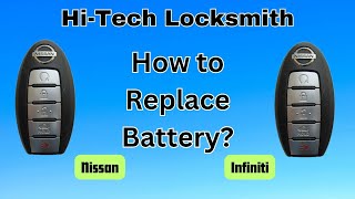 Nissan / Infiniti Smart Key Fob Battery Replacement How To Replace DIY