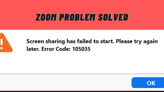 screen sharing has failed to start please try again later error code 1050 35 Problem Solved Resimi