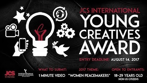 Enter the 2017 JCS International Young Creatives Award!